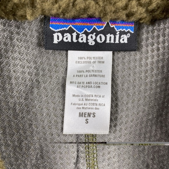 Patagonia Classic Retro X Vest Men's Small Gorpcore Deep Pile Green Brown 23047 - Picture 7 of 10